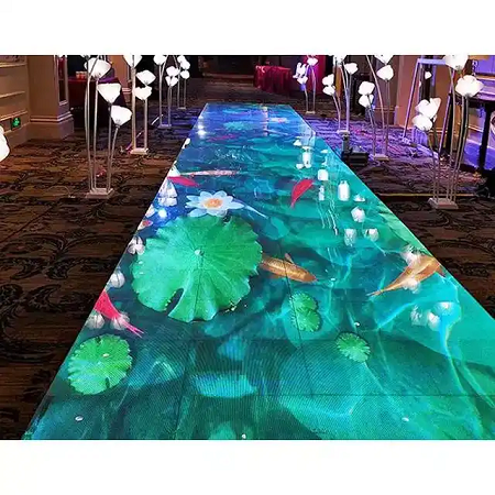 Interactive DJ RGB Tiles LED Lights Wedding Dance Floors Display Screen