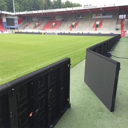 In the stadium, where is the main application of LED display?