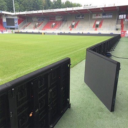 In the stadium, where is the main application of LED display?